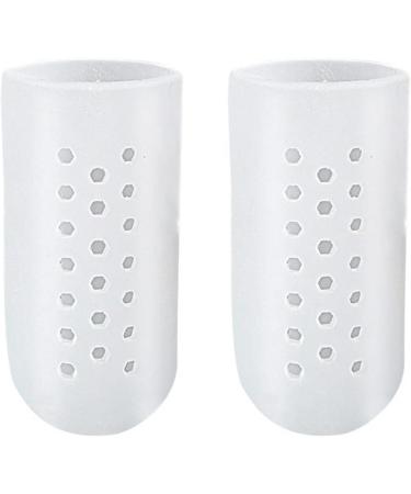 Silicone Gel Toe Protector Caps - Corns, Blisters, Ingrown Toenails Heel Stick (White, S) - Buy Online on GoSupps.com