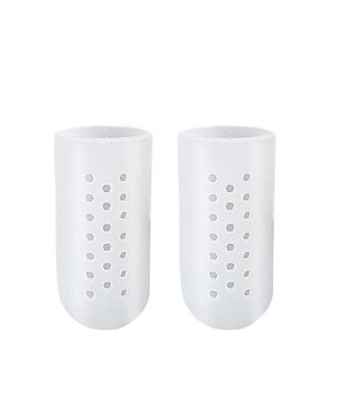 Gel Toe Caps Toe Protectors - Breathable Toe Sleeves for Blisters, Corns, Hammer Toes, and Callous Remover - White (S) - Buy Online on GoSupps.com