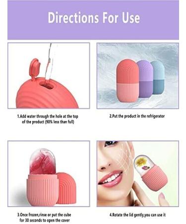 B&B Bunny & Berry Facial Ice Roller - Pink Silicone Skin Massager for Glowing Tightened Skin & Brightening Cold Therapy - Buy Online on GoSupps.com
