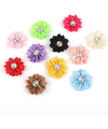 3pcs 1 20pcs Chiffon Flowers White Chiffon Flowers DIY Cloth Bloom Accessories Cloth Flowers Diamond Whitex3pcs Size 1x3pcs - Buy Online on GoSupps.com