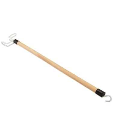 Sammons Preston Deluxe Dressing Stick - 26 Long Lacquered Wood with Reinforced Hook - Easy Clothing Aid for Bending & Reaching - Buy Online on GoSupps.com