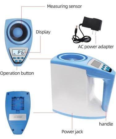 GCCSSBXF Digital Grain Moisture Meter - High Accurate LCD Tester for Corn Rice & Wheat - 1g Moisture Detector for International Shipping - Buy Online on GoSupps.com