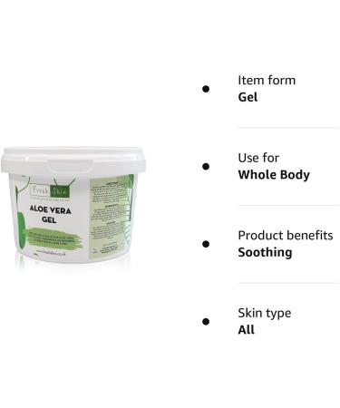 500g Aloe Vera Gel - 99% Bio-Active, Cruelty-Free & Vegan - Cooling, Soothing, Moisturizing - For All Skin Types - Buy Online on GoSupps.com