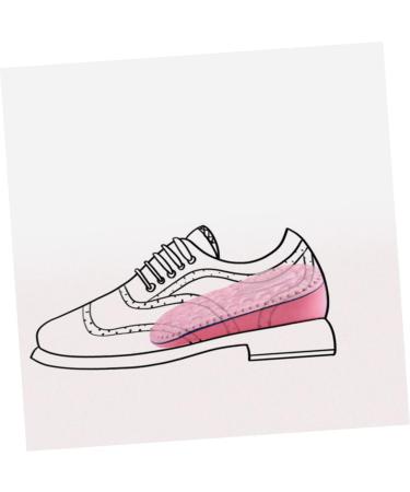 GLEAVI Invisible Heel Lift Insoles for Women - 4 Pairs Breathable Shoe Inserts - Soft Pink Heightening Half Pads for Canvas Shoes (12.5x6x3.5CM - Buy Online on GoSupps.com