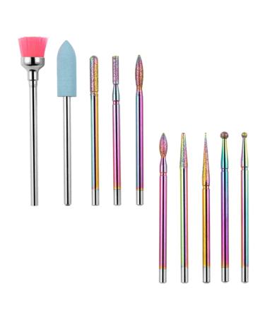 Beavorty 1Set Alloy grinding head ceramics tools ceramic drill bits diamond drill bits multipurpose tool manicure pedicure remover tools nail filer kit Tungsten steel alloy polisher