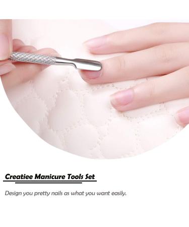 10Pcs Stainless Steel Cuticle Pusher & Cutter Set - Professional Nail Care Tools for Manicure & Pedicure - Buy Online on GoSupps.com