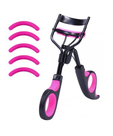 Eyelash Curlers with Comb Stainless Steel Lash Curler Quick Eye Makeup Accessory with 5 Replacement Refills for Women Girl