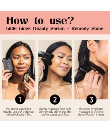 Beauty Remedy Stone Bian Gua Sha - Facial Massage Tool for Skin Care Sculpting & Lymphatic Drainage | Reduce Wrinkles & Puffiness - Buy Online on GoSupps.com