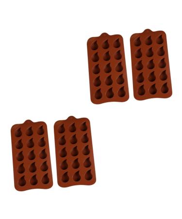 Milisten Polymer Clay Cutters 4 Pcs 3D Assorted Chocolate Candies Wax Melt Moulds 21*11*2.5cmx2pcs As Shownx2pcs