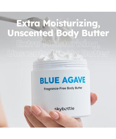Unscented Blue Agave Body Butter Cream Lotion 9.8 oz - Intense Hydration with Hyaluronic Acid | Vegan Certified for Men, Women, Baby & Kids | Ideal for Chapped Dry Skin - Buy Online on GoSupps.com