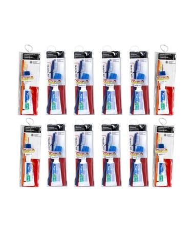 Ora-Zen Toothbrush Travel Kit with Toothbrush Cap and Toothpaste Soft Bristles (Pack of 12) - Buy Online on GoSupps.com