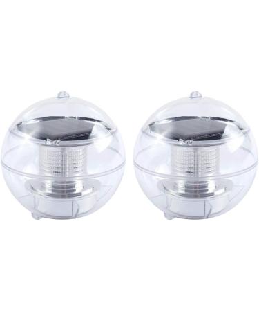 Water Floating LED Ball Lights Solar Power Pool Lamp for Garden Pool Pond Decoration 2pcs (Warm Light) - Buy Online on GoSupps.com