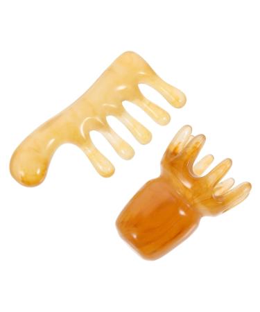 Minkissy 10-Piece Resin Massage & Hair Comb Set | Antistatic Gua Sha Tools & Muscle Scraper for Scalp & Body Massage - Buy Online on GoSupps.com