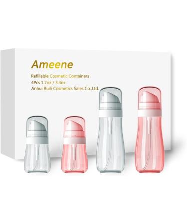 Mini Travel Spray Bottles for Hair & Face- 4 Pack Fine Mist Sprayers for Perfume, Cleaning Solutions, Alcohol & Oils (1.7oz/3.4oz) - Buy Online on GoSupps.com