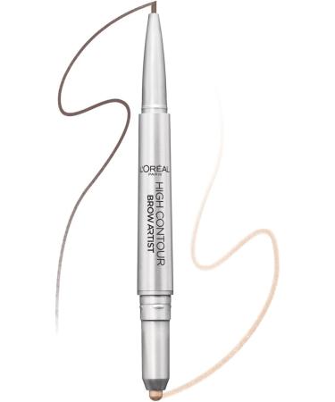 L'Oreal High Contour Brow Pencil & Highlighter Duo - 108 Warm Brunette - Buy Online on GoSupps.com