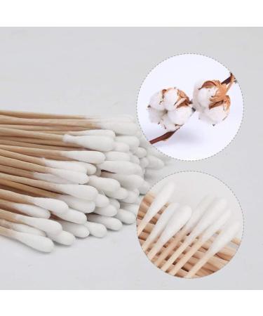 100 Pieces 6 Inch Wooden Cotton Swabs - Eco-Friendly Makeup Applicator Sticks for Cleaning & Beauty - Buy Online on GoSupps.com
