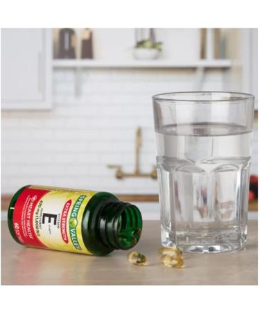 Spring Valley Extra Strength Vitamin E D-Alpha Softgels 1000 IU - 60 Count - Buy Online on GoSupps.com