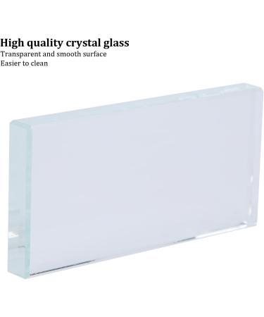  ACOGEDO Nail Palettes Versatile Colour Mixing Card - Rectangle Glass Mixing Palette and Makeup for Nail Polish Gel and Eyelash Glue - Buy Online on GoSupps.com