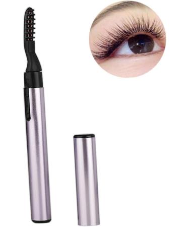 1pc Electric Heated Eyelash Curler - Battery Operated Hot Eyelash Curlers in Purple for Effortless Curling | International Shipping Available - Buy Online on GoSupps.com