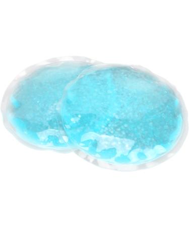  Jiawu Jiawu 1 Pair of Ice Gel Eye Pads Hot and Cold Compress Round Blue Eye Pads Refreshing Pack for Men and Women Easy to Clean Lightweight Size - Buy Online on GoSupps.com
