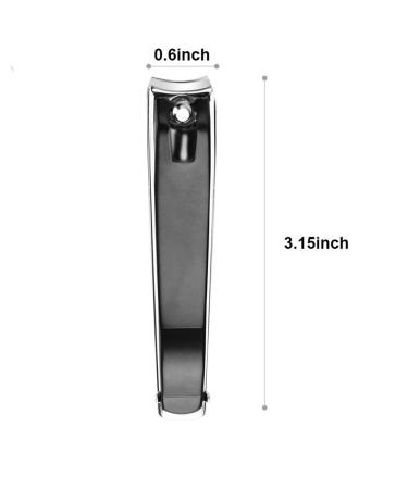 Iceyli Large Nail Clippers Set - Premium Stainless Steel Fingernail & Toenail Clippers - 2 Pcs - Buy Online on GoSupps.com
