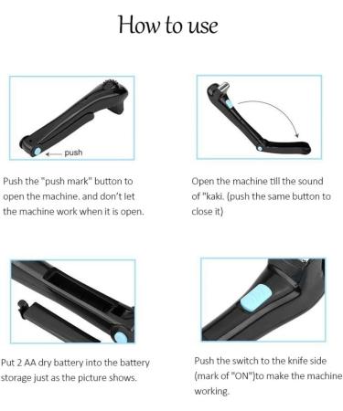 Back Hair Shaver - Foldable Electric Body Groomer for Men with Long Handle | Premium Quality Hair Remover - Buy Online on GoSupps.com
