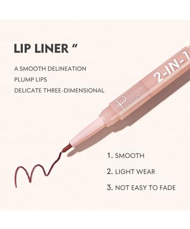 Matte Lip Liner Pencil & Lipstick Crayon Set | Long Wear, Double-ended Nude Lipstick | No Smudge, Waterproof, Non-fading | for Women - Buy Online on GoSupps.com