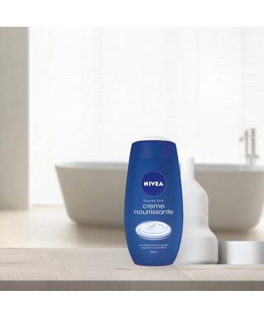 NIVEA Shower Care Nourishing Cream (2 x 500 ml) Body cleansing shower cream with the unique scent of NIVEA cream Moisturizing and nourishing care for very dry skin - Buy Online on GoSupps.com