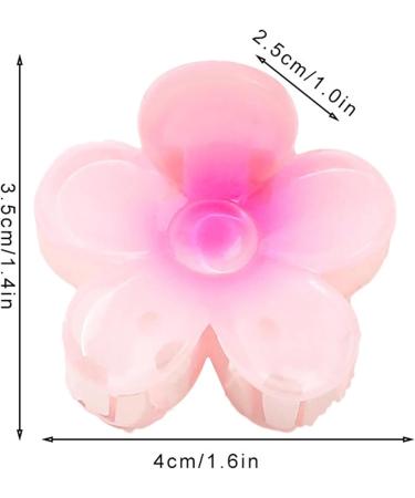 Hair Clips Flower | Hawaiian Flower Cute Hair Clip Strong Hold Hair Clips Flower Hair Accessories For Women & Girls For Thick & Thin Hair Gradient pink and purple - Buy Online on GoSupps.com