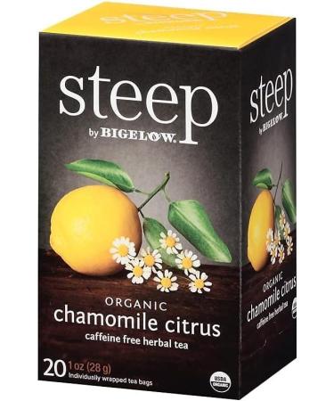 steep Organic Chamomile Citrus Herbal Organic Gluten-Free Kosher Tea in Foil-Wrapped Bags - Buy Online on GoSupps.com