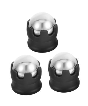 Toddmomy Hand massage ball 3-part massage device Home tools foot massage gauge muscle massage ball cold roller ball cold massage scooter Massage device Face puck metal ball roll the ball