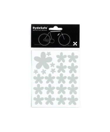 RydeSafe Reflective Decals - Flowers Kit White
