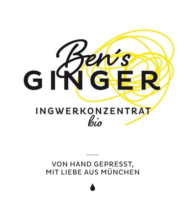 Ben's Ginger Bio Ginger Center 1000ml | Hand-Pressed Daily Booster for Tea Cocktails & Dishes | International Shipping from Munich - Buy Online on GoSupps.com