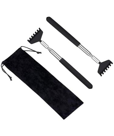 Mag Ideal back scratch pull-out made of stainless steel with 68 cm long telescopic arm 2 pieces of scratch hand back scratches for back and head