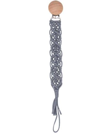 Buy TSBB Crochet Pacifier Clip BPA Free Woven Cotton Rope Dummy Nipple Holder | Safe & Stylish International Shipping - Buy Online on GoSupps.com