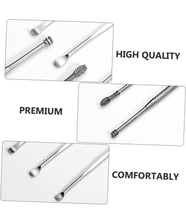 NOLITOY Ear Picking Tool Kit - Stainless Steel Ear Wax Removal Set for Adults & Children | 2 Piece Ear Pick Cleaner & Spoon Tools - Safe & Effective Ear Care - Buy Online on GoSupps.com