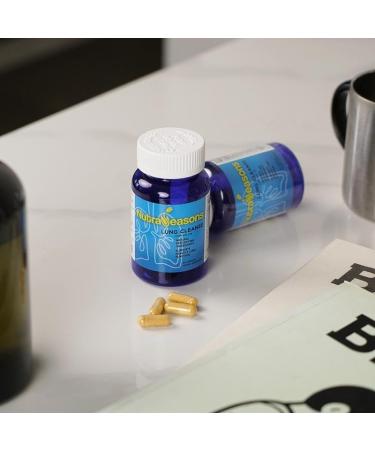NutraSeasons Lung & Bronchial Cleanse | Immune Support Supplement with Ginger Turmeric & 12 Purify Ingredients | 60 Caps for Respiratory Health - Buy Online on GoSupps.com