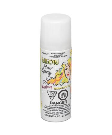 White Neon Hair Spray Easy to Apply & Wash Out - Perfect for Parties & Events - 3.17 fl Oz White 4.5 Fl Oz (Pack of 1) - Buy Online on GoSupps.com