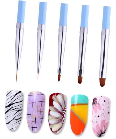 1Pc Nail Dotting Pen Manicure Brush nail Blending Brush nail design pen nail painting pens Nail Brush Pen Nail Pen fingernail brush finger nail brushs Pedicure Pen tool girl 16.6*1cm Picture 3 - Buy Online on GoSupps.com