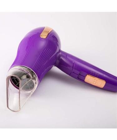 Powerful Hairdryer Travel Hair Dryer Foldable Lightweight Blow Dryer Fast Drying Hair Dryer 1000W with 3 Temperatures DC Motor Overheating Protection Function for Travel and Family Purple Small Gift - Buy Online on GoSupps.com