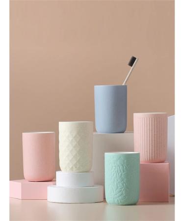 Digjobk Ceramic Toothbrush Cup - Stylish Bathroom Accessories | Mouthwash & Toothbrush Holder (Color: 1) - Buy Online on GoSupps.com