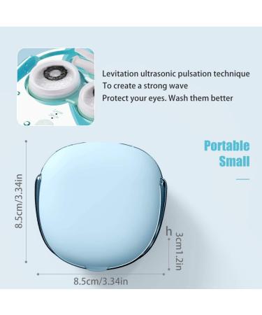 OFONE Contact Lens Cleaner - Portable Rechargeable Vibration Case with Mirror & Remover Applicator for Travel & Home (Blue) - Buy Online on GoSupps.com