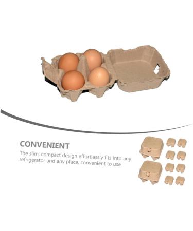 Zerodeko Boxes 10pcs Kraft Paper Pulp Egg Tray Egg Carton Packing Box Household Cartons - Buy Online on GoSupps.com