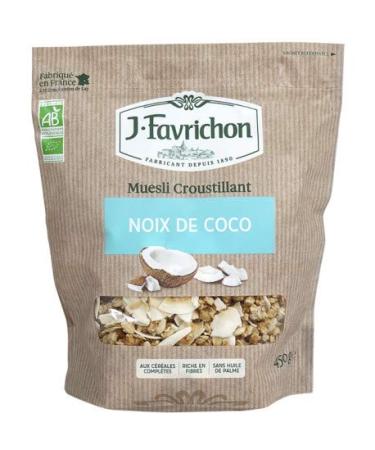 FAVRICHON - MUESLI CROUSTILLANT NOIX DE COCO 450G