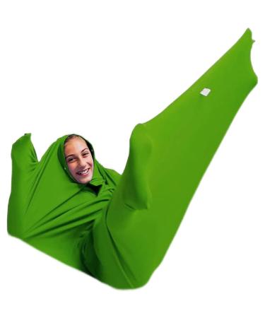 Kangxysq compression socks with a tightly targeted sensory sack body sock calming therapy corner stress relief fear autism ADHD tactile objects for therapeutic playing (color: medium/m green green