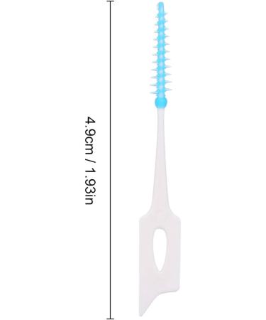 Layhou 160pcs Interdental Brushes & Toothpicks | Soft Silicone Dental Floss for Effective Teeth Cleaning - Blue - Buy Online on GoSupps.com