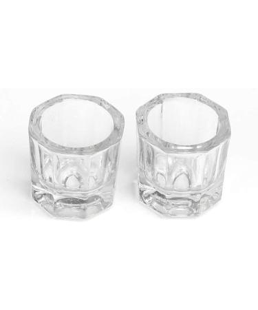 Crystal Glass Acrylic Acrylic Powder Liquid Nail Cup Dish Dappen Bowl Cup Equipment Nail Lid Tools D9R5 Women - Buy Online on GoSupps.com