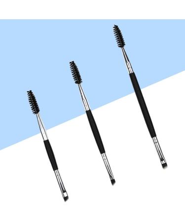 3pcs Professional Makeup Brush Set for Eyebrows & Eyelashes - Perfect Eyebrow & Mascara Brushes for Women - Buy Online on GoSupps.com