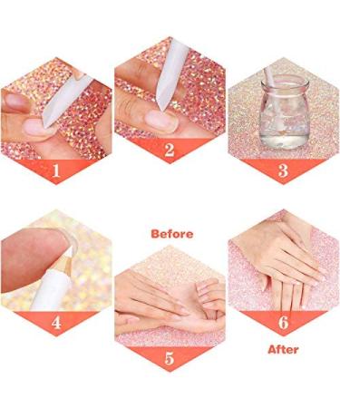 3-Piece White Nail Pencil Set with Cuticle Pusher for DIY French Nail Manicure - Buy Online on GoSupps.com