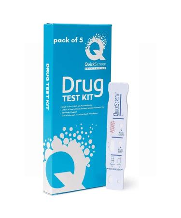Phamatech Quickscreen MET 500 ng/mL Urine Dip Card Drug Testing - Pack of 5